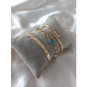 Bers Aksesuar Kadın Altın Kaplama Kararmaz Kombin Bileklik