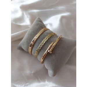 Bers Aksesuar Kadın Altın Kaplama Kararmaz Kombin Bileklik