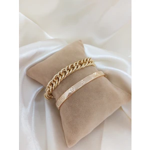 Bers Aksesuar Kadın Altın Kaplama Kararmaz Kombin Bileklik