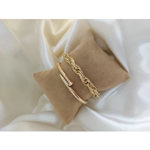 Bers Aksesuar Kadın Altın Kaplama Kararmaz Kombin Bileklik