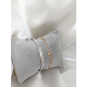 Bers Aksesuar Kadın Altın Kaplama Kararmaz Kombin Bileklik