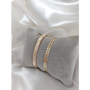 Bers Aksesuar Kadın Altın Kaplama Kararmaz Kombin Bileklik