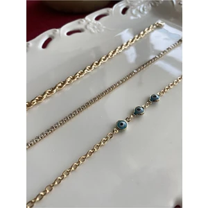 Bers Aksesuar Kadın Altın Kaplama Kararmaz Kombin Bileklik