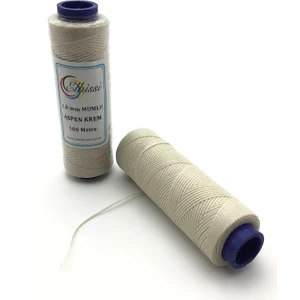Erdal Ticaret Mumlu Ip (1mm, 100MT, Color  Aspen Krem)
