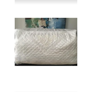 AY Home  Saten Kapitoneli Yorgan  Hurç  Krem Bej Renk İnci Oyalı Güpürlü  Dantel  İşlemeli  Hurç  Bohçalık  Gelin  Damat  Hurcu  Büyük  Boy  Yorgan Yastık Saten Hurç 100x50x50 cm