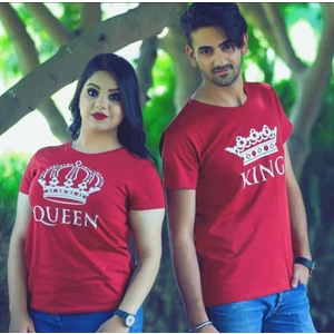 Sevgili Kombinleri King Queen Taç Tişört