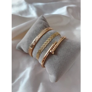 Bers Aksesuar Kadın Altın Kaplama Kararmaz Orjinal Faturalı Kombin Bileklik