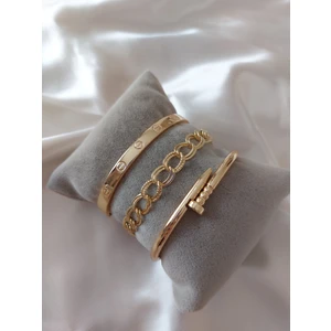 Bers Aksesuar Kadın Altın Kaplama Kararmaz Orjinal Faturalı Kombin Bileklik