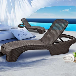 Brezza Royal Rattan Şezlong 2 Adet 2536 Lüx Havuz & Plaj Şezlongu 3 Kademeli Katlanır