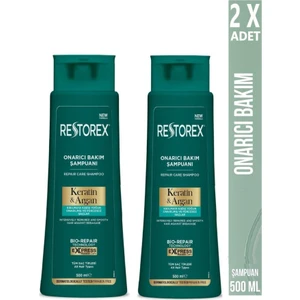 Keratin&Argan Onarıcı Şampuan 500 Ml X 2 Adet