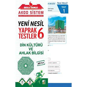 Damla Yayınevi Akıllı  Din Kültürü ve Ahlak Bilgisi Yeni Nesil Yaprak Testler - 6. Sınıf