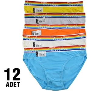 12'li Paket Tutku 0524 Hazal Bayan Elastan Bikini Külot
