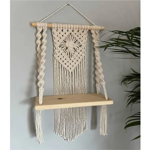 Bh Bohem Handmade Makrome Duvar Rafı B087