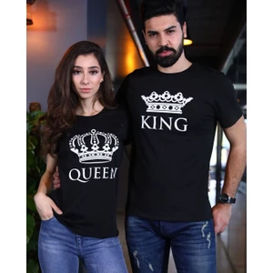 Sevgili Kombinleri King Queen Taç Tişört