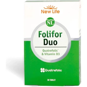 New Life Folifor Duo Vitamin D3 & Quatrefolic - 30 Tablet