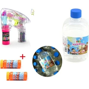 Roseroi Pilli Köpük Tabancası + 500 ml Likit Baloncuk Sıvısı