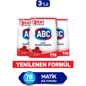 Abc Matik Gül Tutkusu 4 kg X3