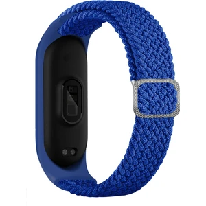 Xiaomi Mi Band 7 Mavi Için Naylon Örgülü Saat Grubu