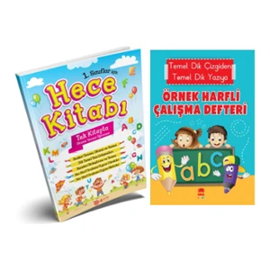 Bilgi Yayınevi Muhteşem 1. Sınıf Ilk Okuma ve Yazma Seti Hece Kitabı ve Örnek Harfler 2 Kitap Set