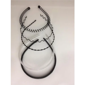 Mood Agenda Siyah Metal Taç Erkek Kadın Sporcu Saç Tacı 5 Parçalı Set S5003