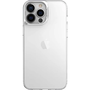 Caseart Apple iPhone 13 Pro Max Kapak Lens Standlı Sararmaz Şeffaf Silikon Kılıf - Gümüş