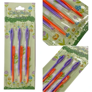 Qingfeng Plastik Yün Örgü Iğnesi 6'lı Set