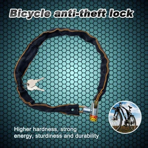 Anahtarlı Çelik Zincir Halat Kilit Bisiklet Motosiklet Kilidi Güvenlik