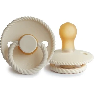 Frıgg Rope Kauçuk Emzik - Cream 0-6 Ay