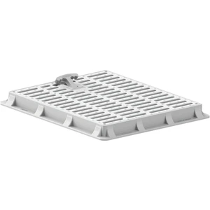50x50 Plastik Rögar Kapağı Çerçeve + Izgaralı Kapak
