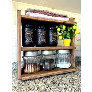 Garden Wood Masa Üzeri Tezgah Üzeri Çok Amaçlı Düzenleyici / Organizer