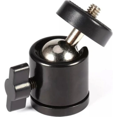 Microcase Tripod Slr Kamera Için 360 Derece Dönebilen 1/4 Vida Metal Mafsal Aparatı -