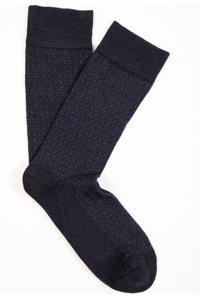 Çift Geyik Karaca Karaca Erkek Soket Çorap-Lacivert