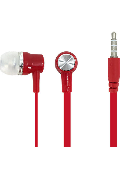 Escom TK100 Mikrofonlu Kulak Içi Kulaklık Kırmızı
