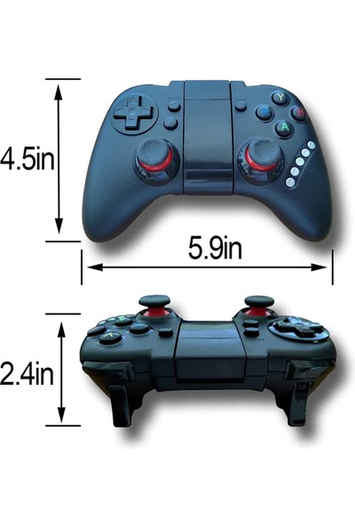 Kablosuz Joystick Denetleyicisi, 2.4ghz Oyun Joystick Denetleyicisi Gamepad Uzaktan Kumandası, Android Ios Telefon ve Tablet ile Uyumlu, Ps3, Pc Windows Xp/7/8/10(Yurt Dışından)