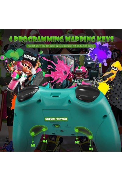 Switch Controller, Switch/switch Lite/ps3/pc Dahili 600MAH Pil, Kablosuz Uzaktan Kumanda Gamepad Desteği Gyro Axis(Yurt Dışından)