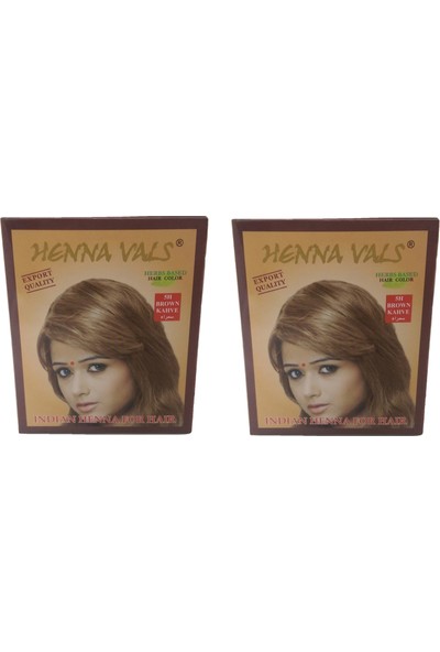 Henna Vals Kahve Renk Saç Için Hint Kınası 2li Paket 20 Gr