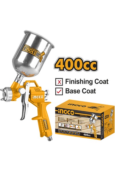Ingco Havalı Boya Tabancası 400CC
