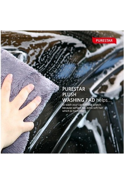 Purestar - Ultra Yumuşak Oto Yıkama Pedi - 15x22x5 cm
