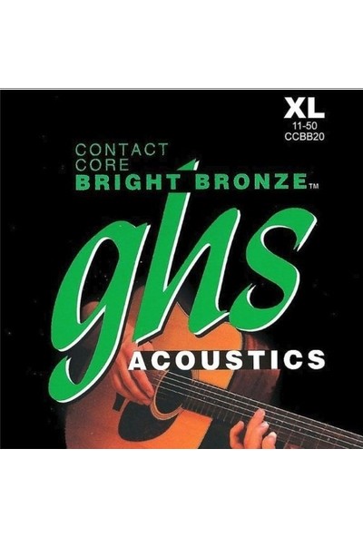 Ghs Strings CCBB20 Akustik Gitar Teli Contact Core 11-50 Light
