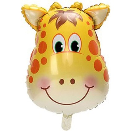 Zürafa Kafası Şekilli Süpershape Folyo Balon 55 cm 1 Adet