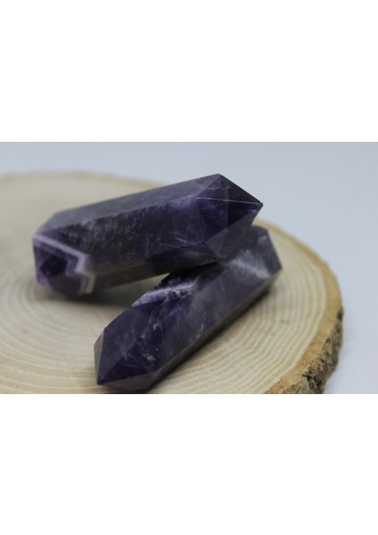 Ametist Taşı Koyu Renk Piramit Uçlu (60-69GRAM) fiyatları
