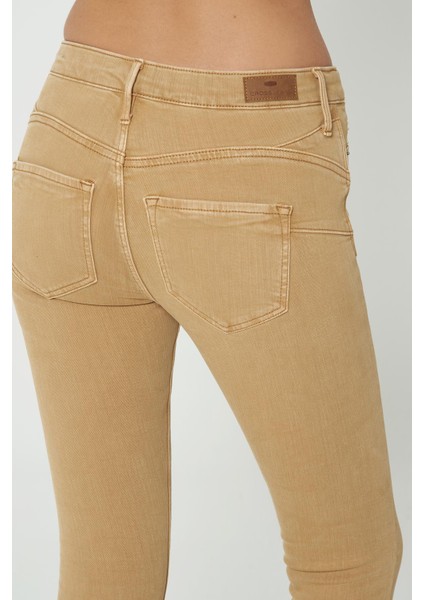 Judy Camel Normal Bel Fermuarlı Skinny Fit Jean Pantolon C 4521-117 indirimleri