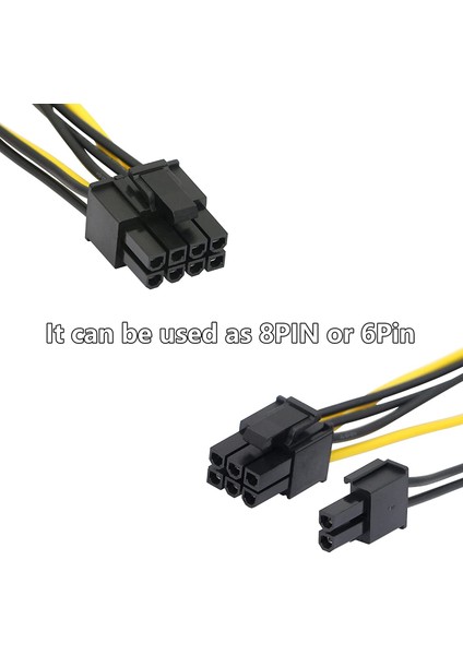 8 Pin - 2xsata 15 Pin Sata Güç Kablosu (Sata - 8 Pin Pcıe) Ekran Kartı Power Kablosu 8pin Sata 6pin fiyatları