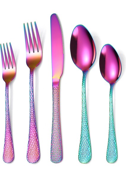 Paslanmaz Çelik Çatal/bıçak/kaşık - Çok Renkli (Yurt Dışından)