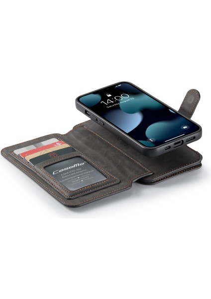 Caseme 007 iPhone 13 Siyah Için Söndürülebilir Deri Kılıf (Yurt Dışından) fırsatları