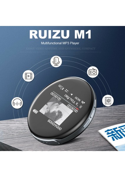 M1 Mini Hoparlörlü Bluetooth Mp3 Çalar 16GB