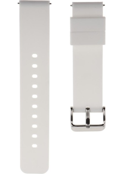 20MM Silikon Su Geçirmez Spor Saati Kayış Dağıtım Toka Beyaz (Yurt Dışından) fiyatları