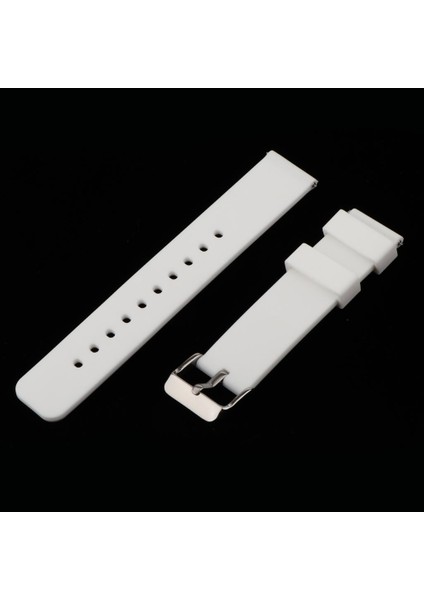 20MM Silikon Su Geçirmez Spor Saati Kayış Dağıtım Toka Beyaz (Yurt Dışından) modelleri