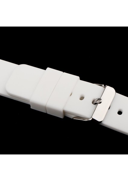 20MM Silikon Su Geçirmez Spor Saati Kayış Dağıtım Toka Beyaz (Yurt Dışından) fırsatları