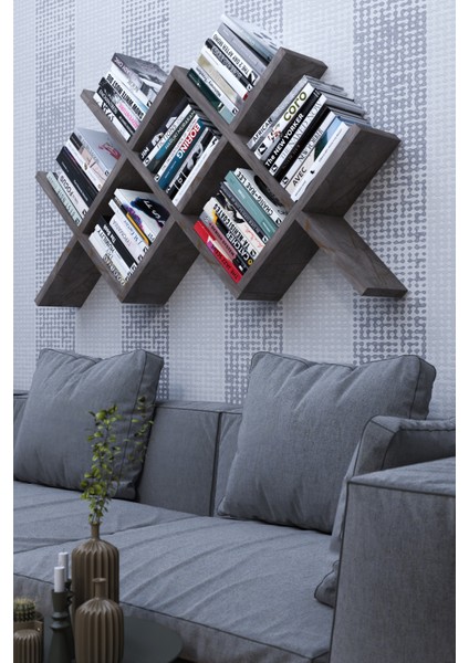 Kitaplık Bölmeli Raflı Dekoratif Tasarımlı MDF fiyatları